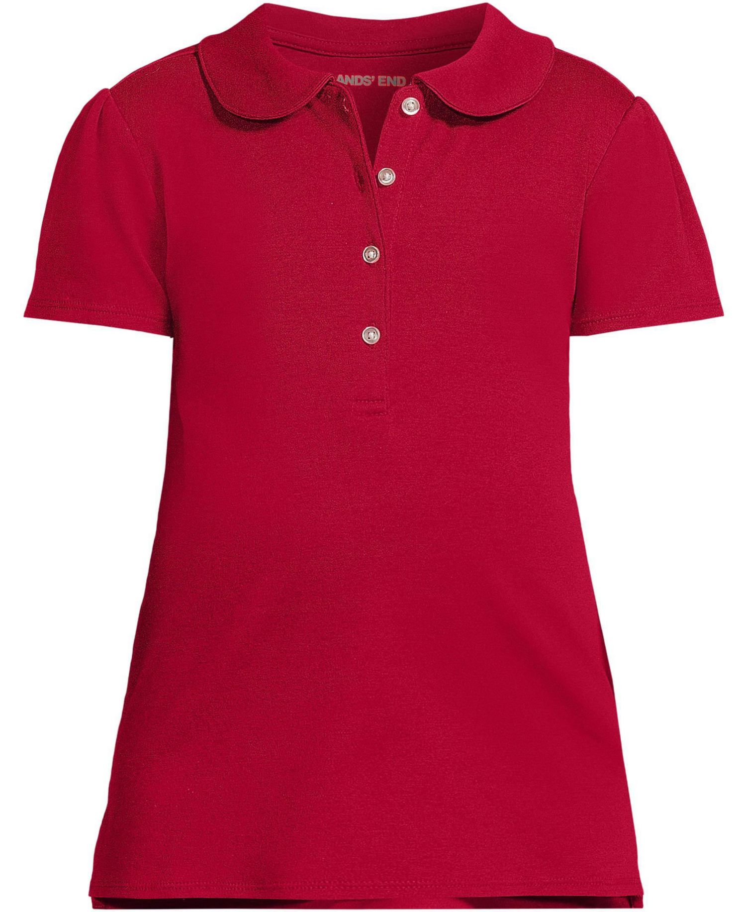 School Uniform Girls Short Sleeve Peter Pan Collar Polo Shirt