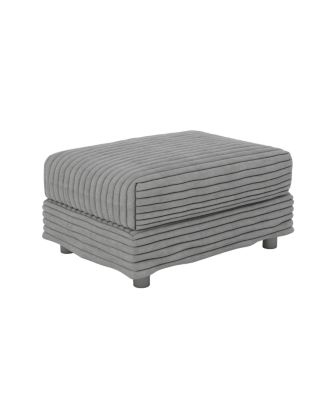 Plush Corduroy Ottoman.