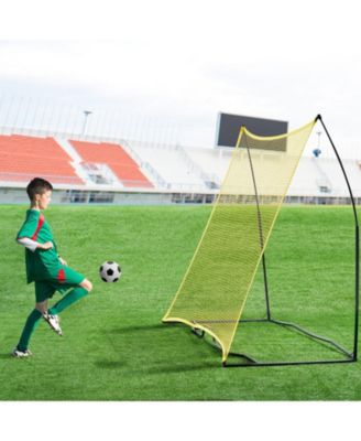 7 x 7 Ft Soccer Rebounder Net with Carry Bag