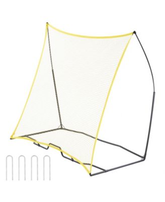 7 x 7 Ft Soccer Rebounder Net with Carry Bag