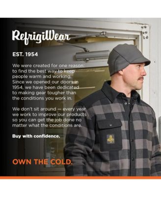 Men's Beanie with Visor - Stretch Nylon/Spandex Shell, Fleece-Lined Winter Hat