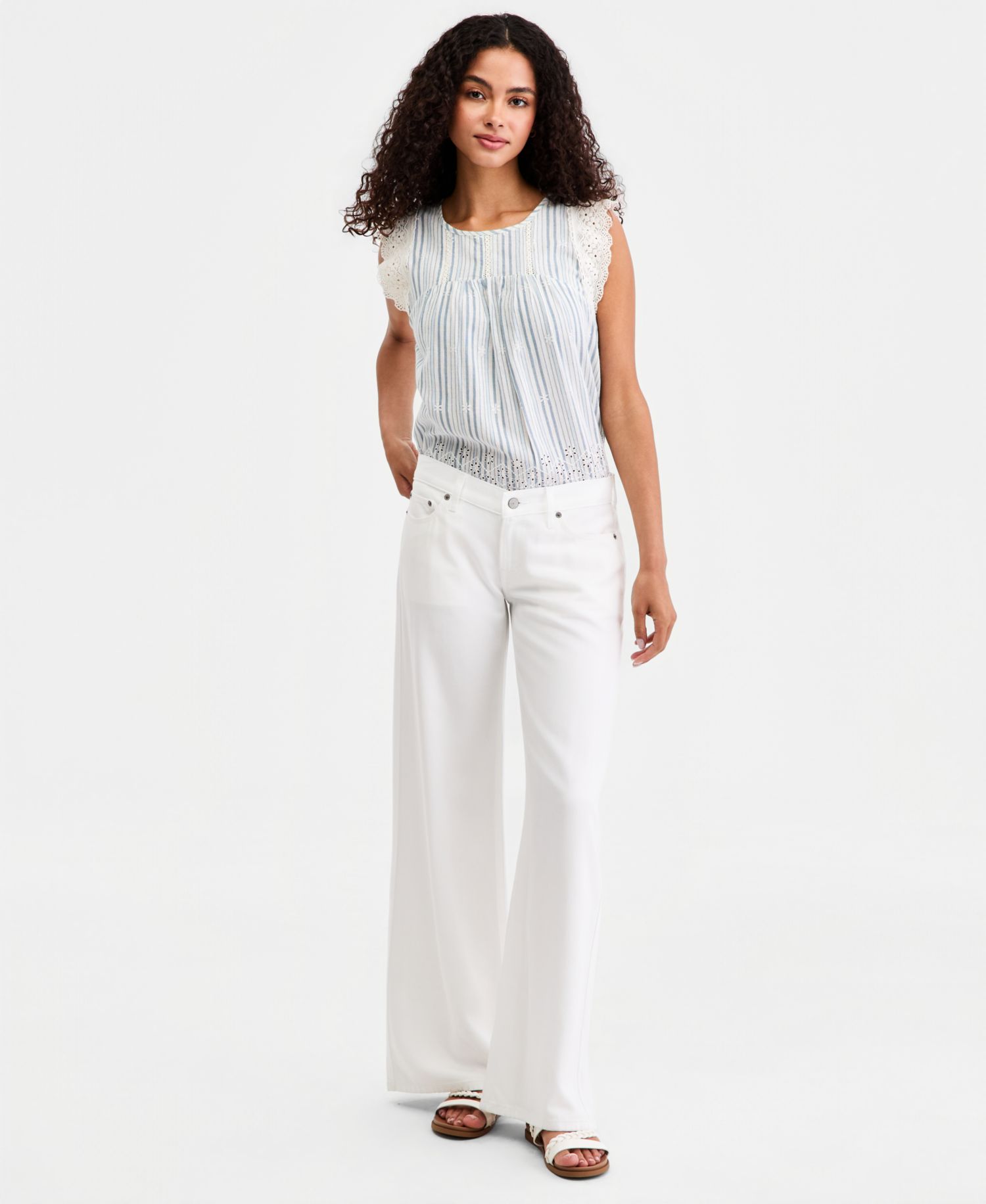 Women's Liquid Luxe Super Low-Rise Ultra Wide-Leg Jeans