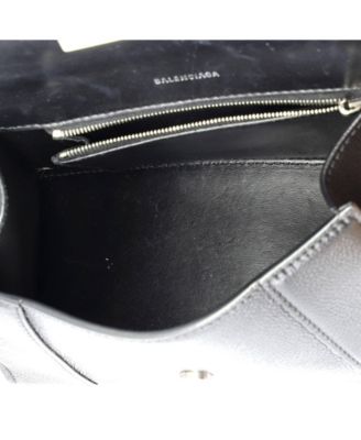 Small Hourglass Top Handle Bag Leather