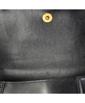 Small Hourglass Top Handle Bag Leather