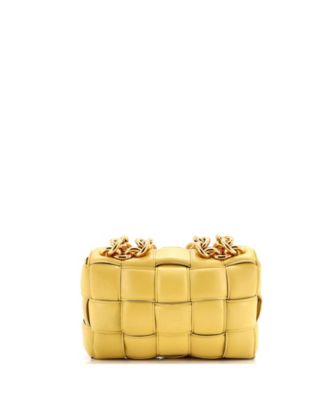 Cassette Chain Crossbody Bag Padded Maxi Intrecciato Leather