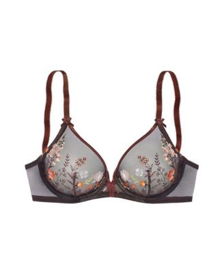 Women's Sheer Embroidered Underwire Bra