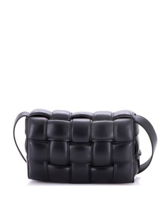 Cassette Crossbody Bag Padded Maxi Intrecciato Leather