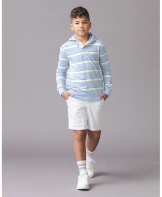 Hope and Henry Boys' Organic French Terry Henley Hoodie