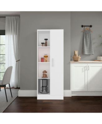 Phantom Kitchen Pantry Cabinet with 3 Closed and 3 Open Compartments for Storage