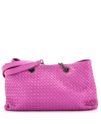 Large Double Chain Tote Intrecciato Nappa