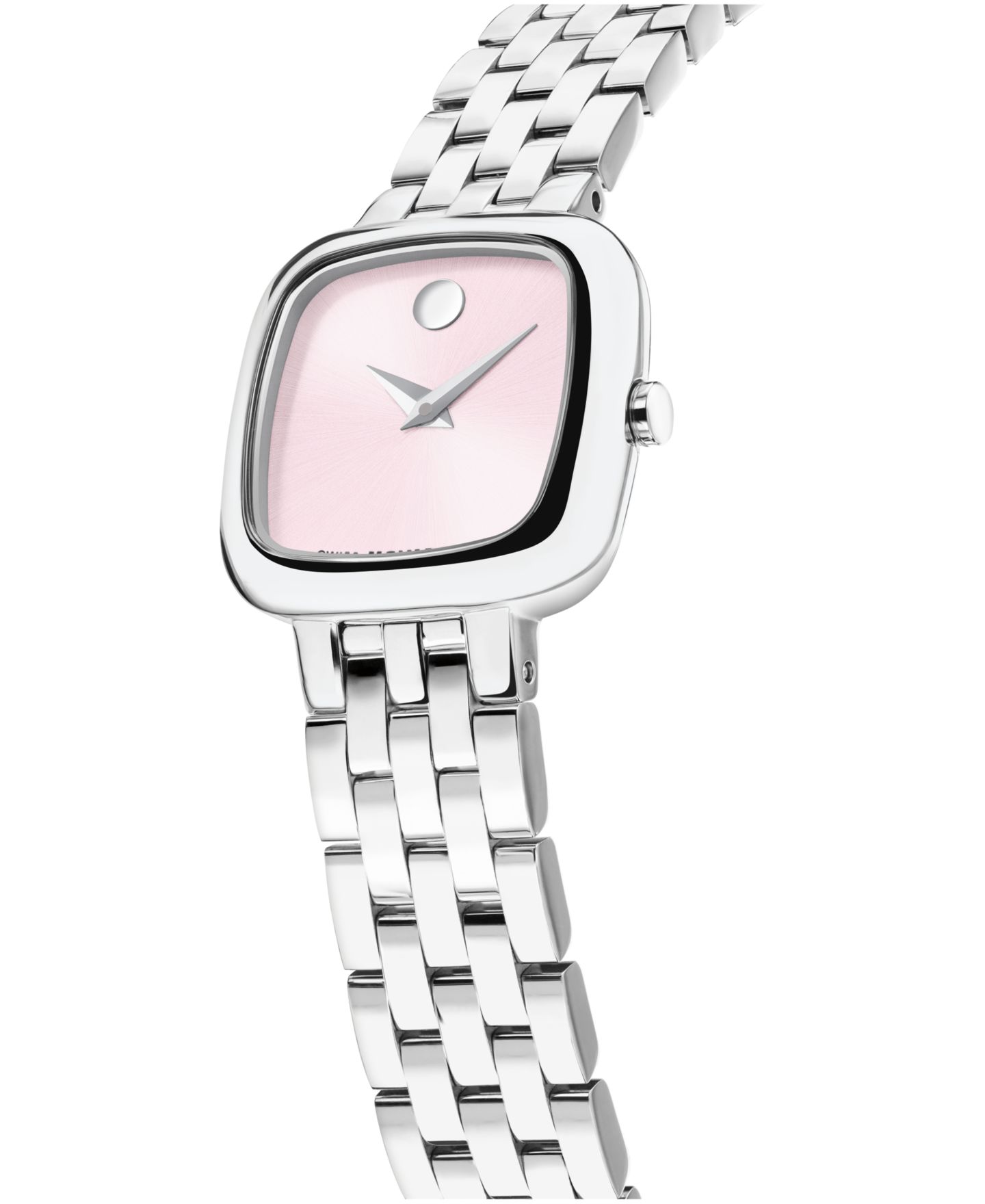 Женские часы Movado Museum Classic Cushion Swiss Quartz Stainless Steel Watch, 22mm — фото 2