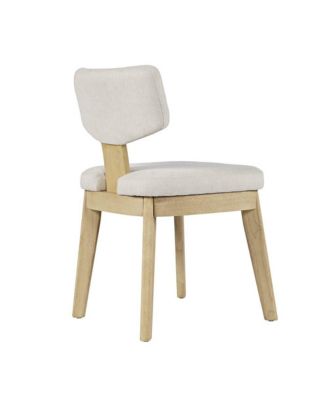 Set of 2 Tate Mid-Century Modern Split Back Upholstered Dining Chair
