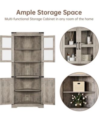 6 Drawer Dresser with Deep Drawers and Metal Knobs