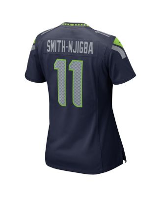 Women's Jaxon Smith-Njigba College Navy Seattle Seahawks Super Bowl LX Patch Game Jersey