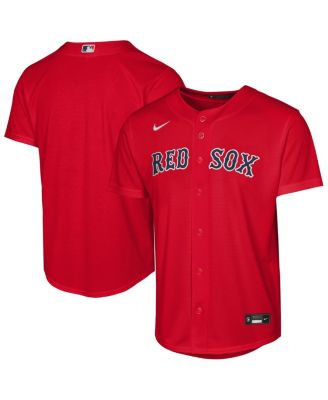 Big Boys and Girls Red Boston Red Sox Alternate Replica Jersey