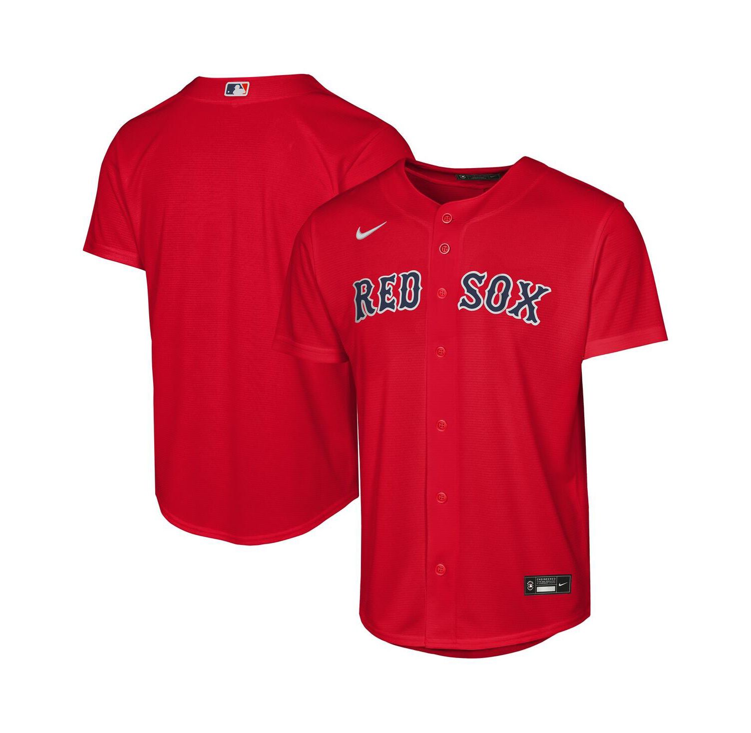 Big Boys and Girls Red Boston Red Sox Alternate Replica Jersey