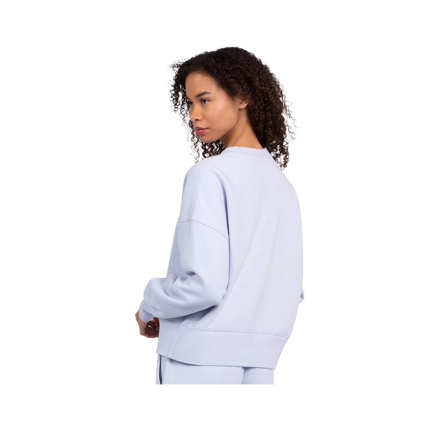 Women's Light Blue Chicago Cubs Pastels Boxy Fleece Sweatshirt