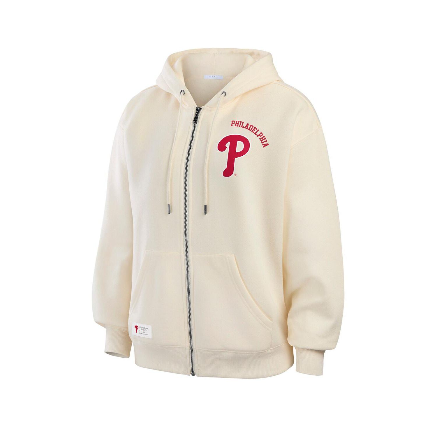 Women's Cream Philadelphia Phillies Full-Zip Hoodie