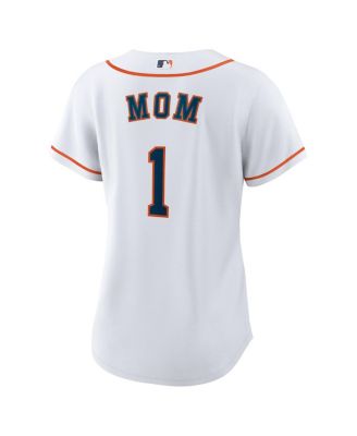 Women's&nbsp;White Houston Astros 1 Mom Home Replica Jersey