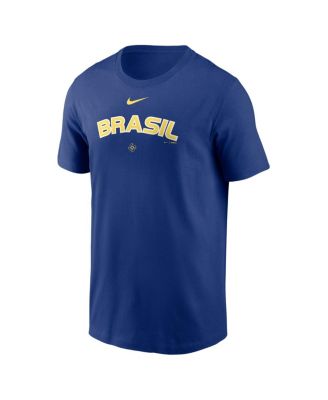 Men's Royal Brazil Baseball 2026 World Baseball Classic Wordmark T-Shirt