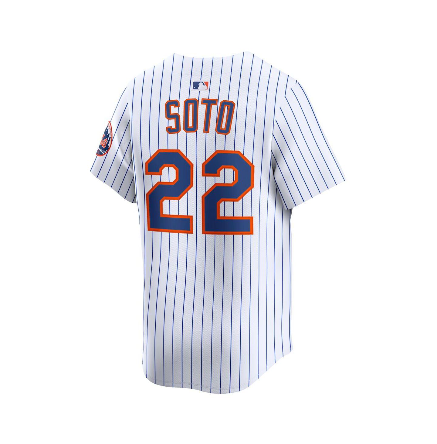Мужское джерси Nike Juan Soto New York Mets Home Limited, White — фото 2