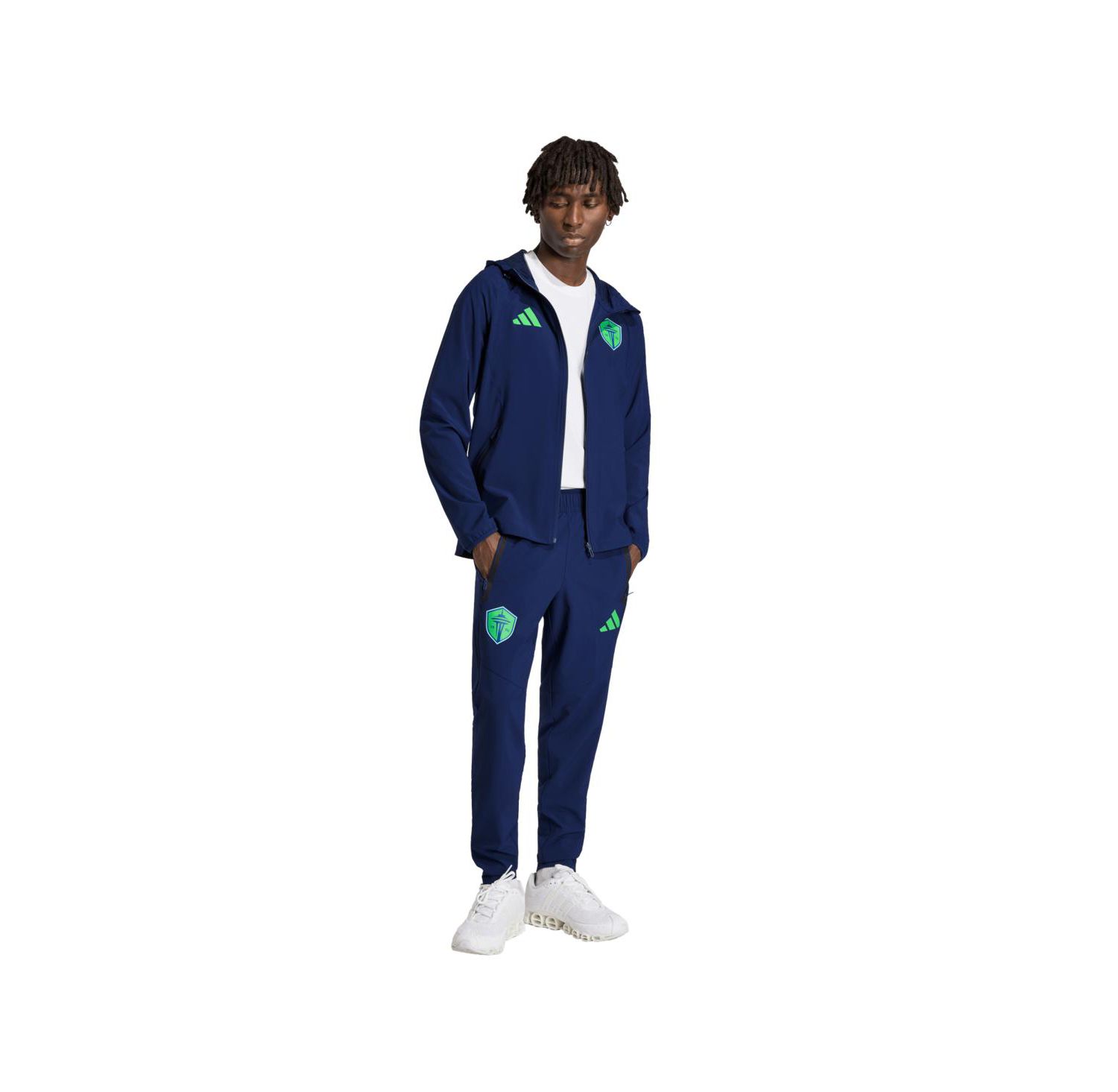 Men's Navy Seattle Sounders FC Tiro Travel Pants