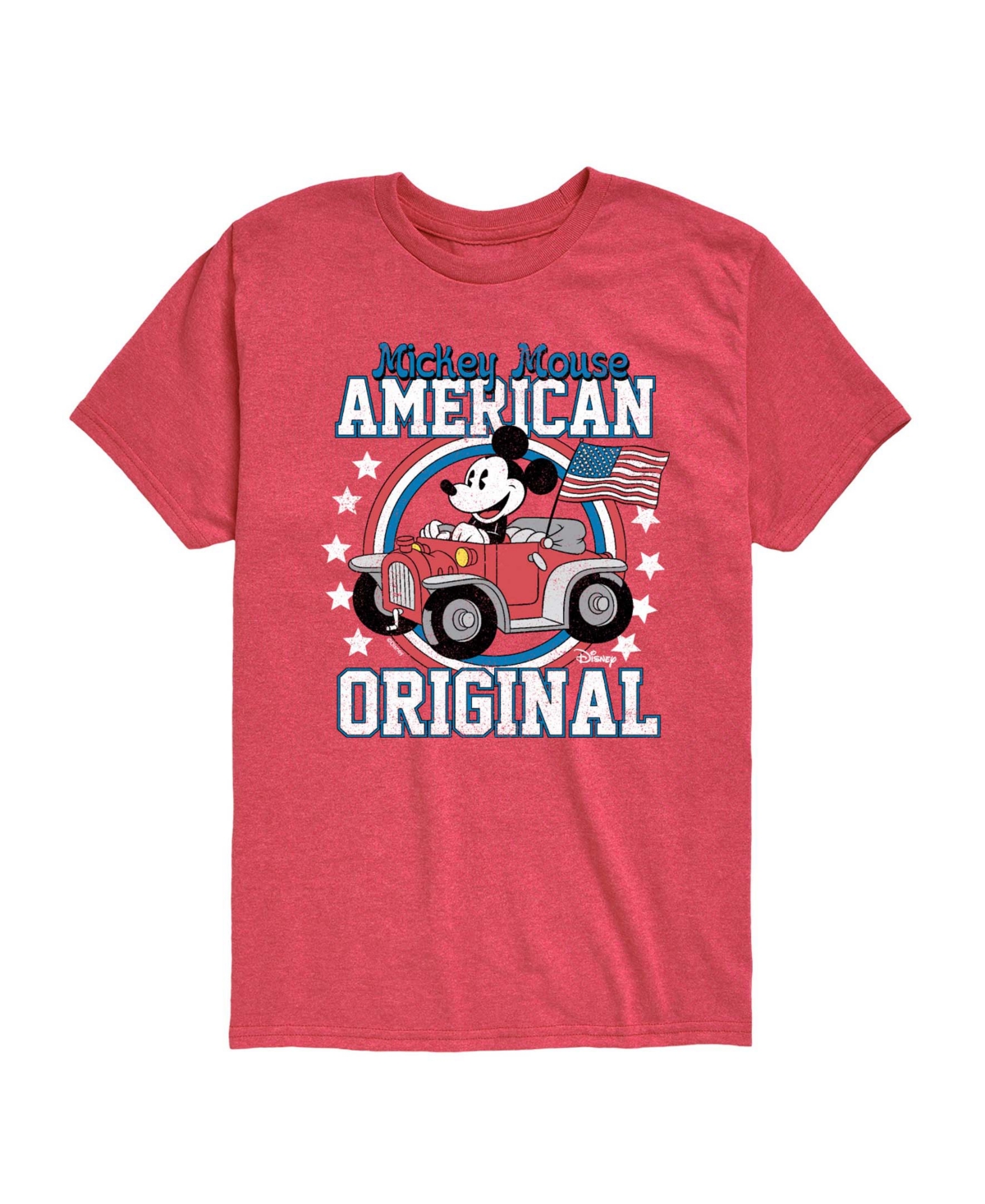 Disney Boys' Toddler 2T-5T Mickey American Original Short-Sleeve Graphic T-Shirt - Heather Red