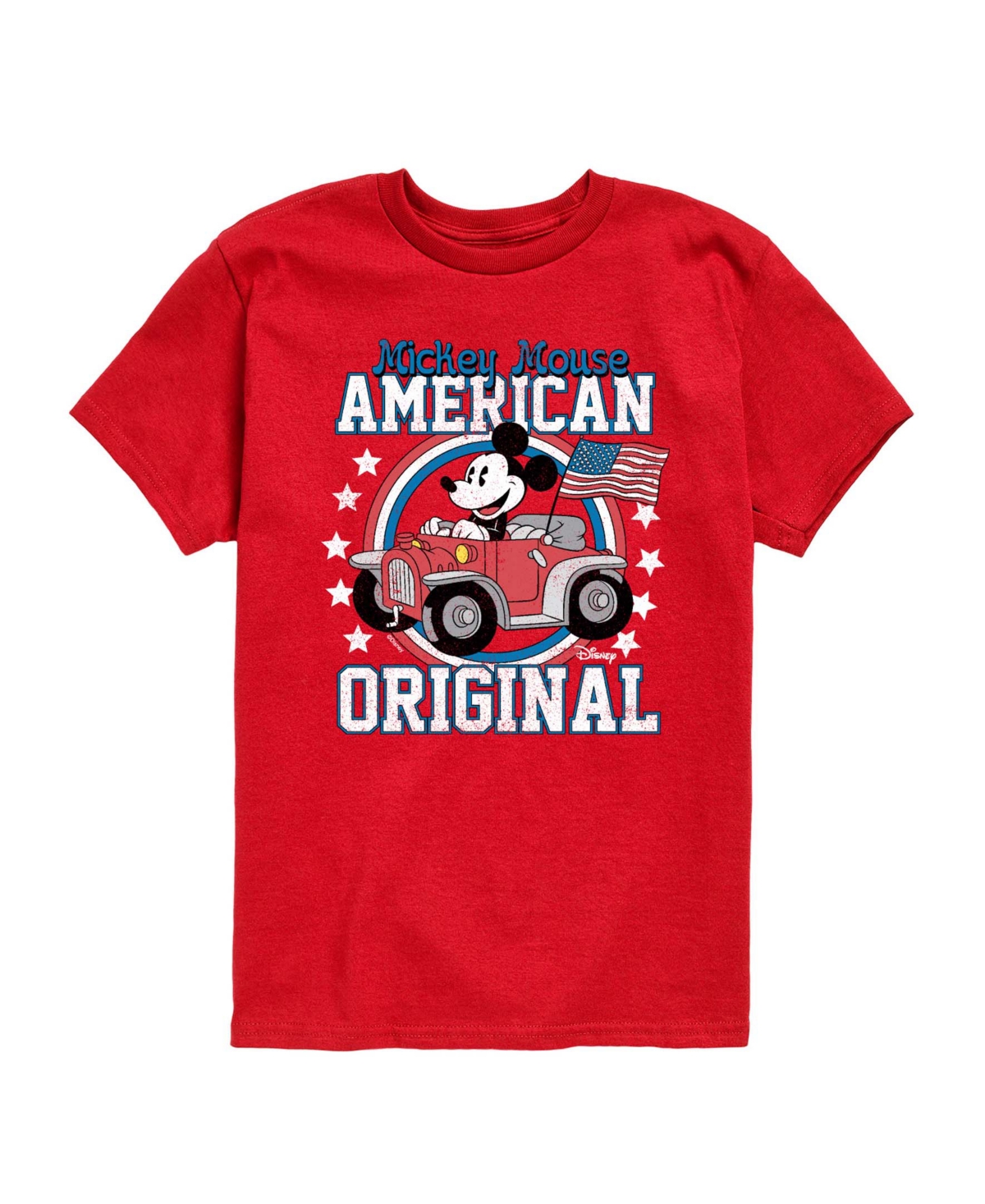 Disney Boys' Toddler 2T-5T Mickey American Original Short-Sleeve Graphic T-Shirt - Red