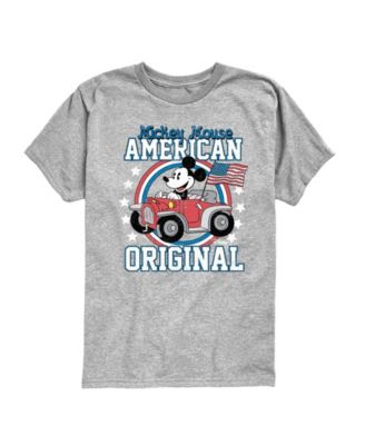 Disney Boys Toddler 2T-5T Mickey American Original Short-Sleeve Graphic T-Shirt - Athletic Heather 25$