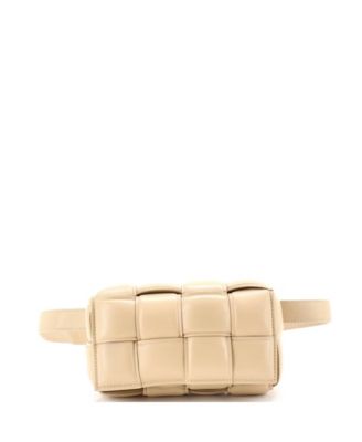 Cassette Belt Bag Padded Intrecciato Leather