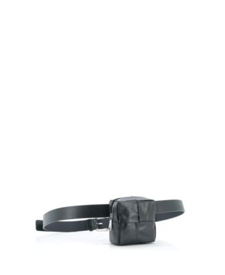Cassette Stretch Pouch Belt Bag Maxi Intrecciato Leather