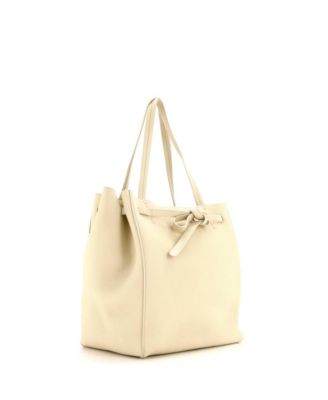 Small Phantom Tie Cabas Tote Leather