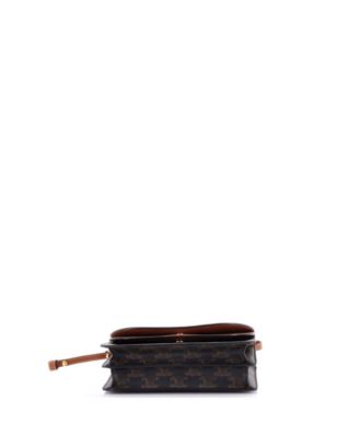 Wallet on Strap Triomphe Coated Canvas