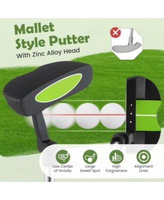 Junior Mallet Putter Individual Gold Club for 8-10 years old Kids