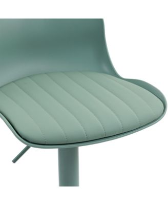 Bar Stools Set of 2 – Modern PU Leather Counter Height Barstools with Back