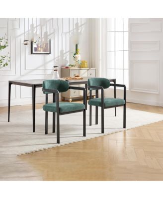  Modern Dining Room Chairs, Upholstered Boucle Kitchen Dining Chairs