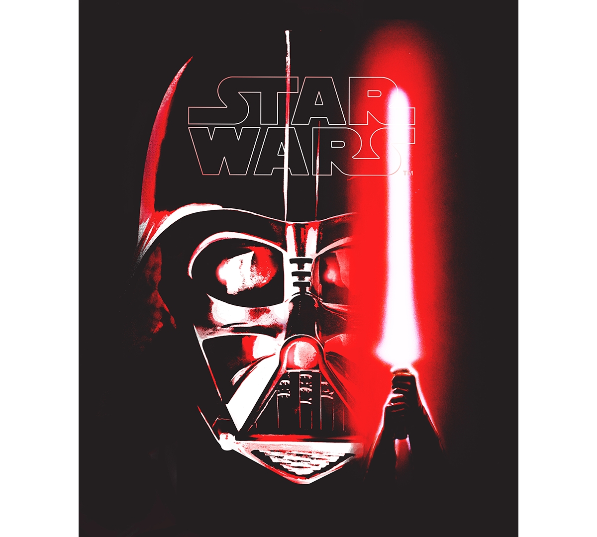 Hybrid Apparel Men's Vader Saber Glow Short-Sleeve T-Shirt