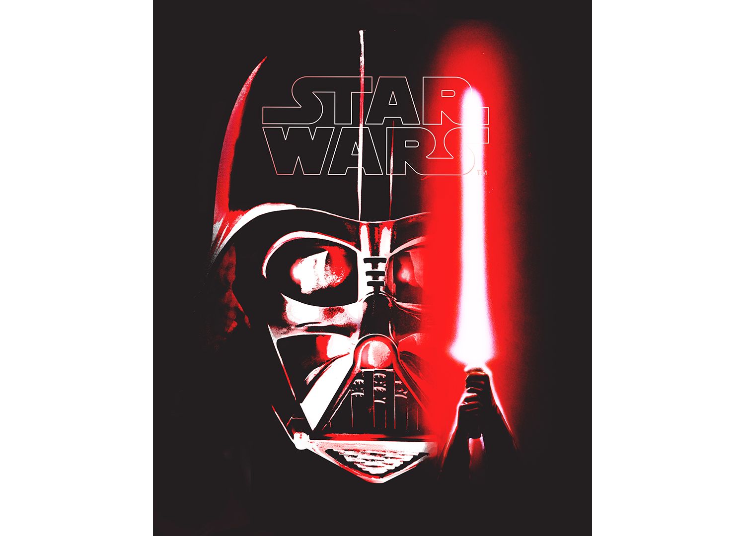 Men's Vader Saber Glow Short-Sleeve T-Shirt
