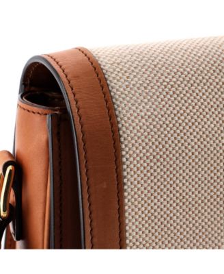 Medium Triomphe Shoulder Bag Canvas with Leather