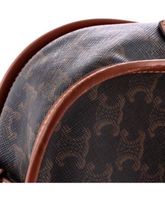 Medium Folco Bag Triomphe Coated Canvas