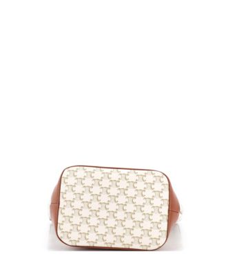 Medium Bucket Bag Triomphe Coated Canvas