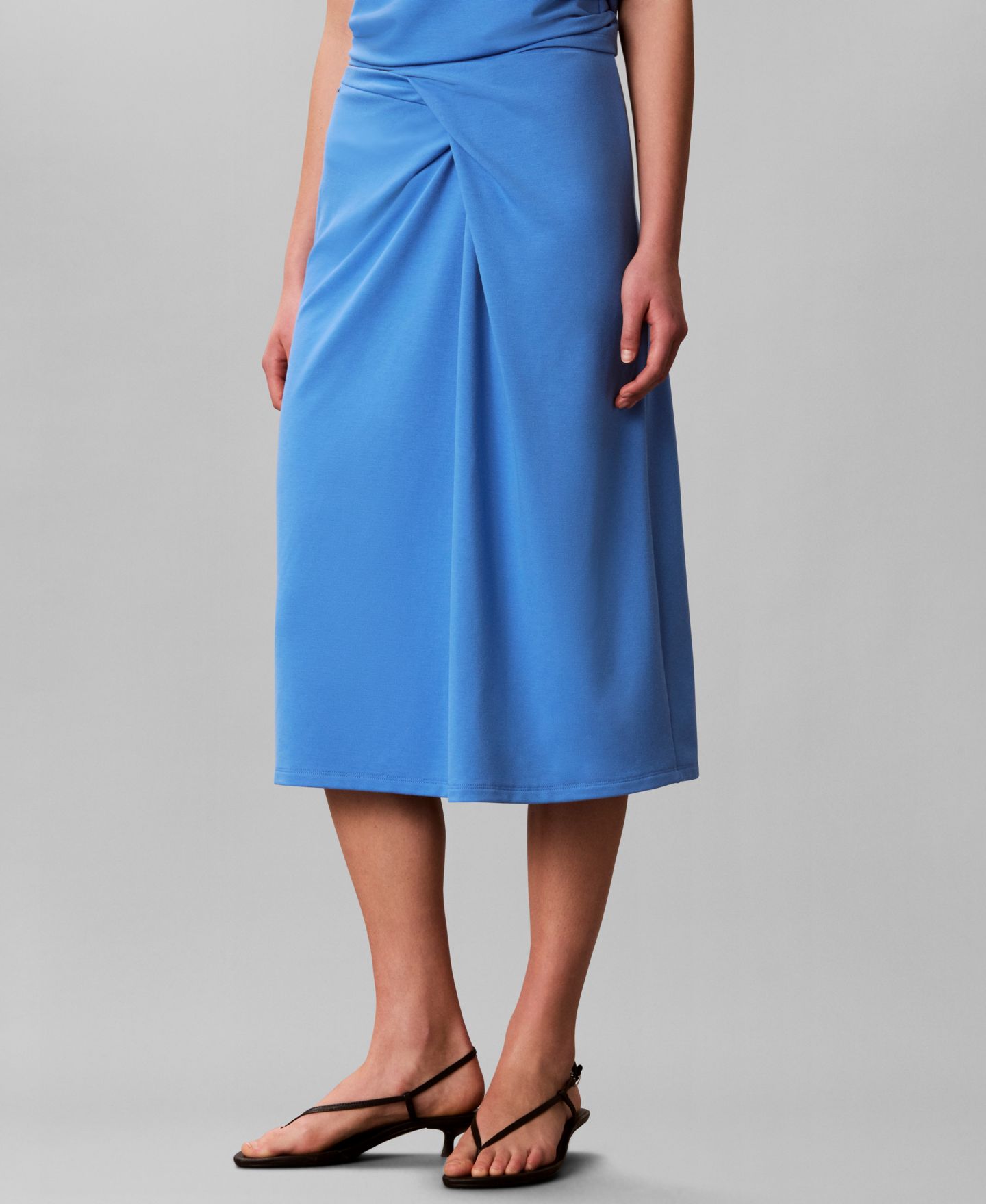 Женская юбка Calvin Klein Slim-Fit Midi, цвет: Marina — фото 1