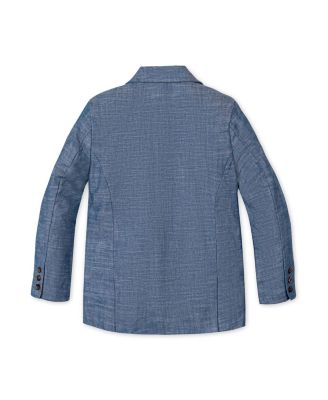 Little Boys Classic Organic Chambray Suit Jacket