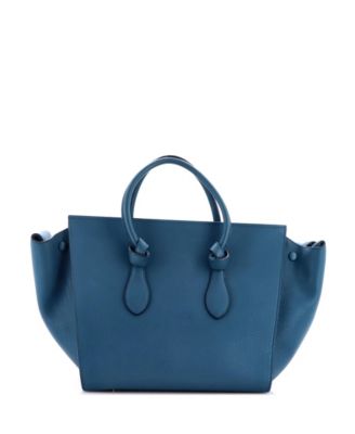 Small Tie Knot Tote Grainy Leather