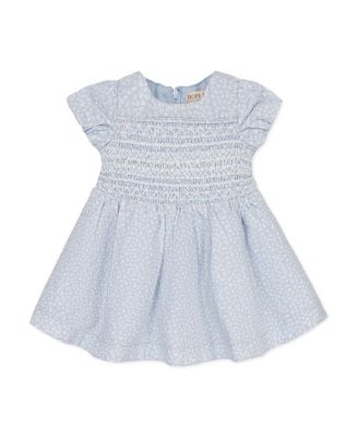 Baby Hope and Henry Linen Smocked Puff Sleeve Dress
