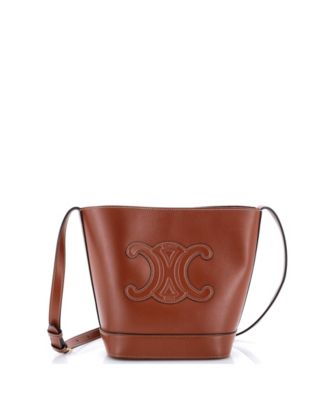 Small Cuir Triomphe Bucket Bag Leather