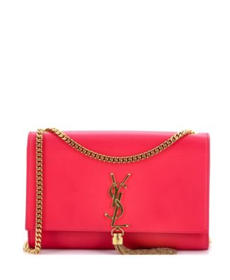 Medium Classic Monogram Tassel Crossbody Bag Leather