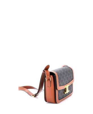 Medium Triomphe Shoulder Bag Triomphe Coated Canvas