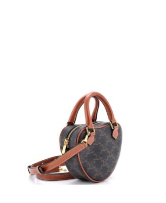 Medium Heart Bag Triomphe Coated Canvas