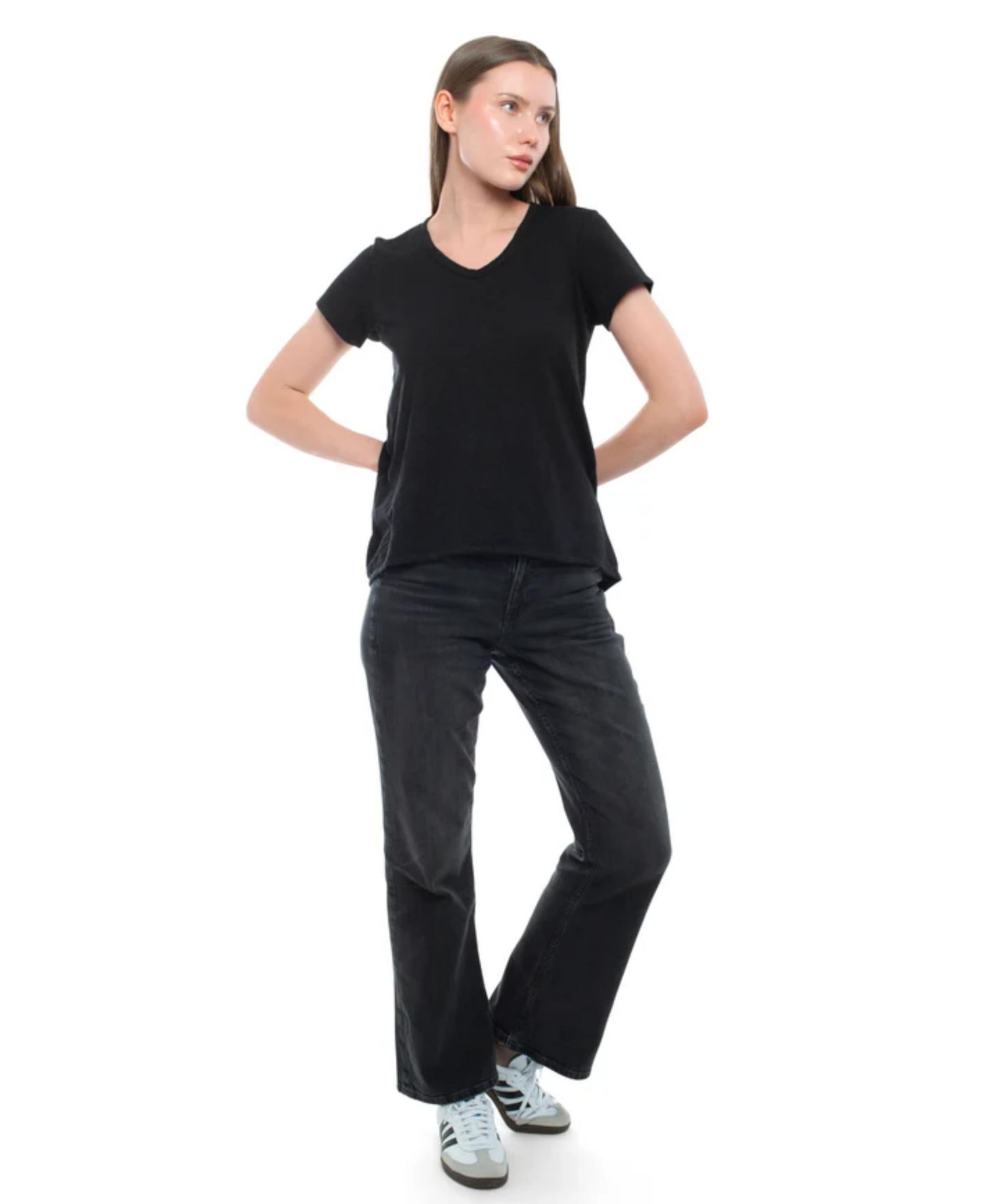 Women's Short Sleeve Shrunken Boyfriend Tee